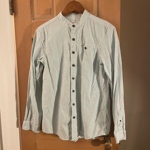 Boy's Cat & Jack Striped Band Collar Shirt